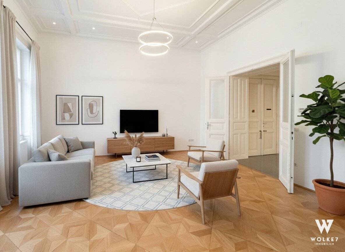 Wohnung Altbau mit Hofterrasse nahe Karlsplatz