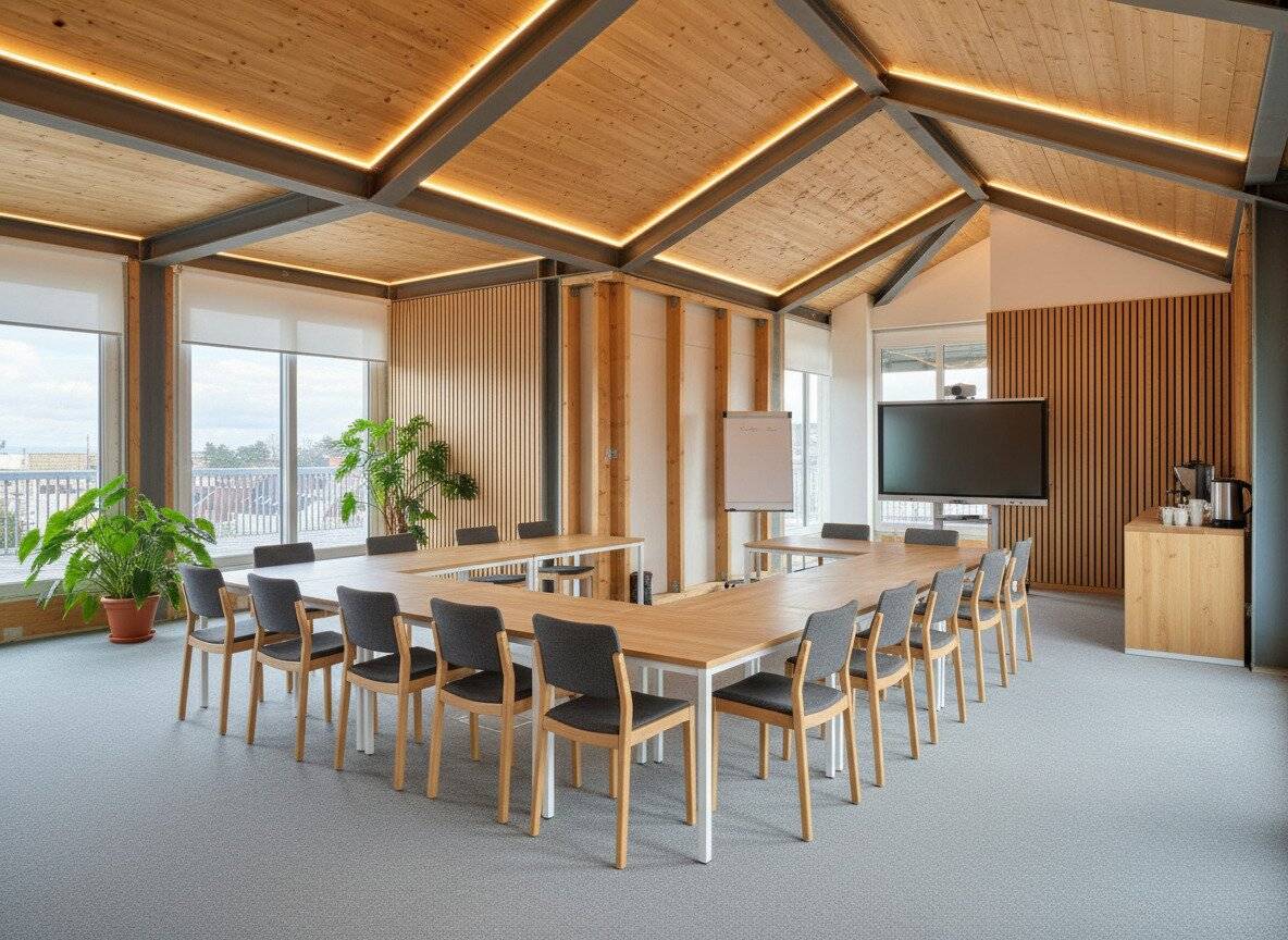 Yoga studio, fitness room or seminar room in the medical field | over the rooftops of Hainburg | including a wraparound terrace approx. 136 m²