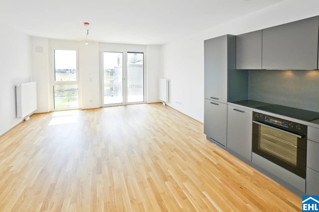 Apartment Seestadt Aspern with loggia and balcony
