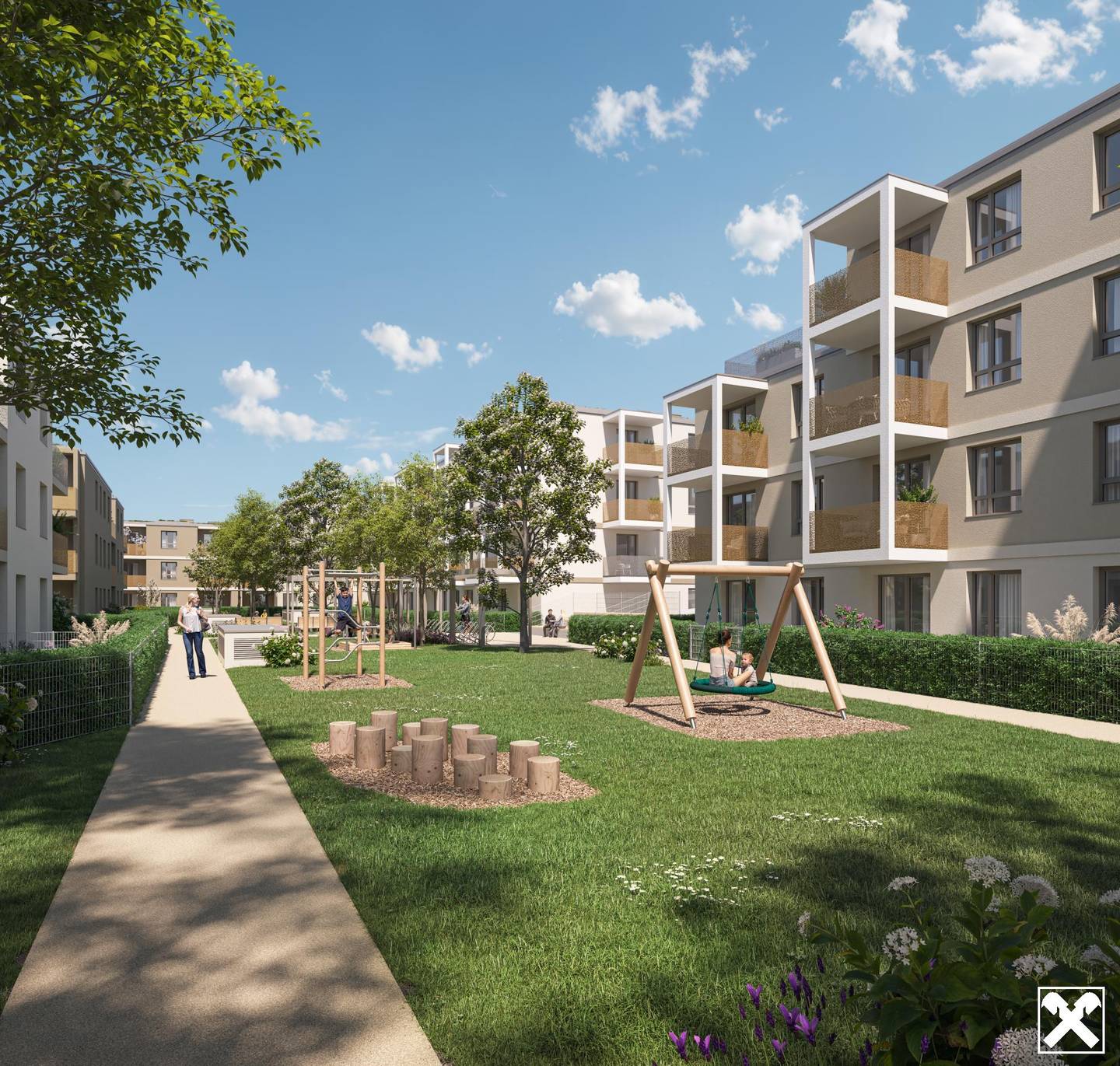 Ground floor apartment with garden and terrace