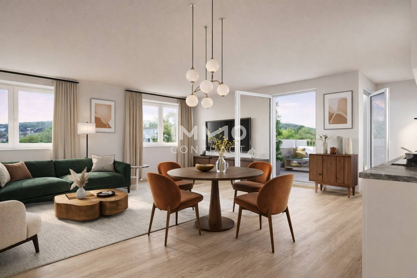 Neubauwohnung mit Terrasse und Küchengutschein