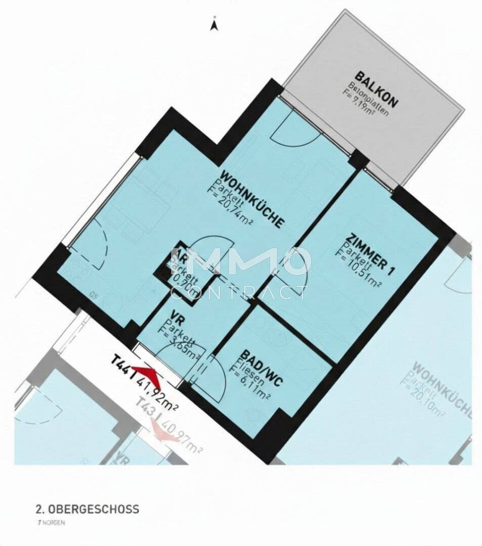 Apartment near Alte Donau with balcony