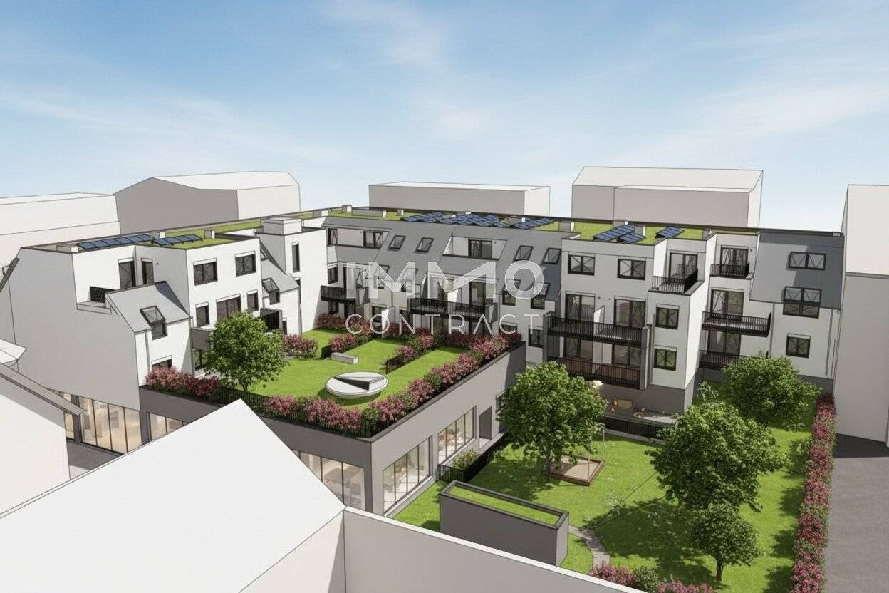 Top floor apartment in a new build with terrace