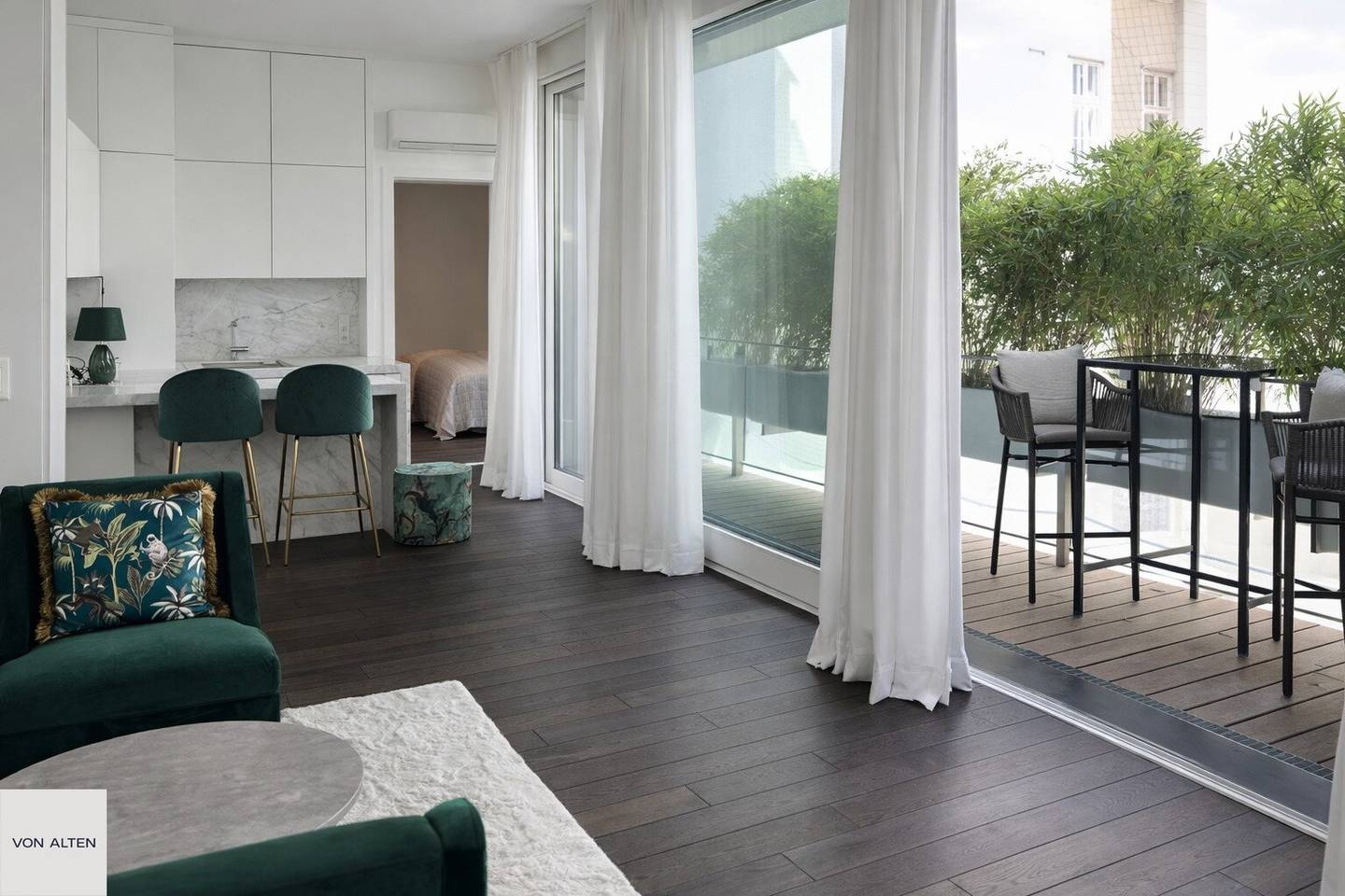 Neubau Wohnung ruhiger Hoflage Balkon