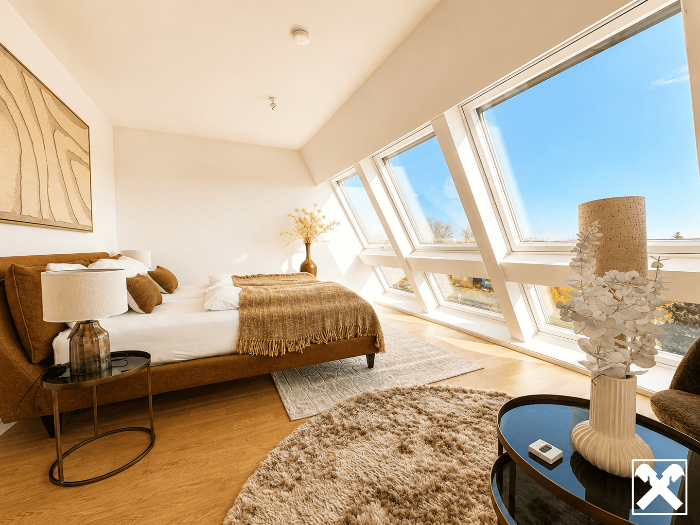 Apartment with panoramic view and outdoor spaces