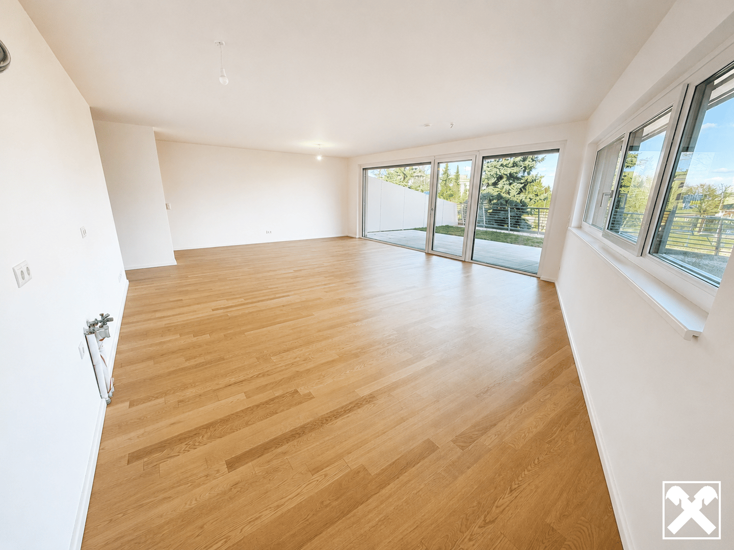 Ground floor apartment with panoramic view and garden