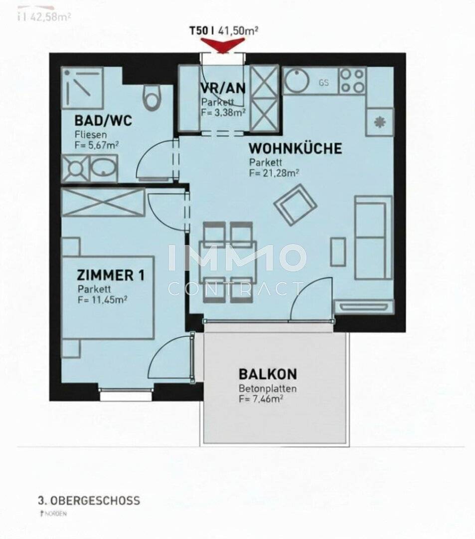 Wohnung Balkon nahe Alte Donau Erstbezug