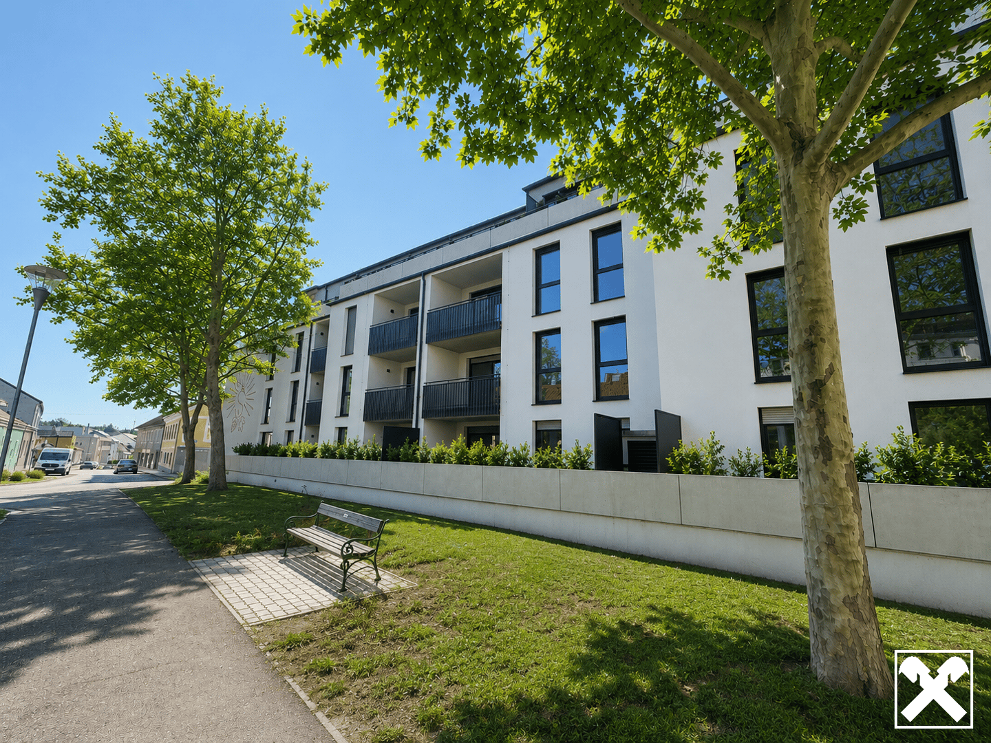 New build apartment barrier free with garage