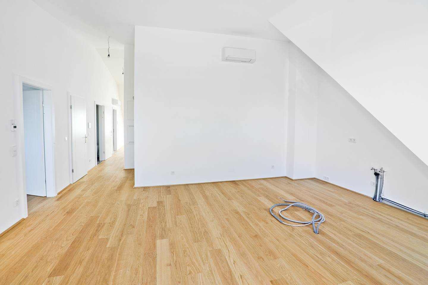 Attic apartment first occupancy balcony green view