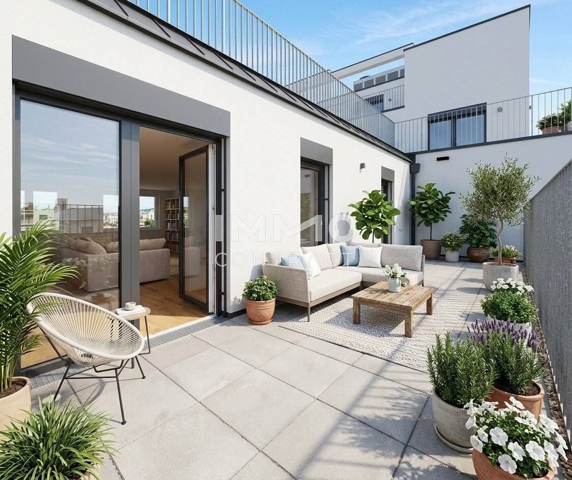 Attic apartment with terrace near Schonbrunn