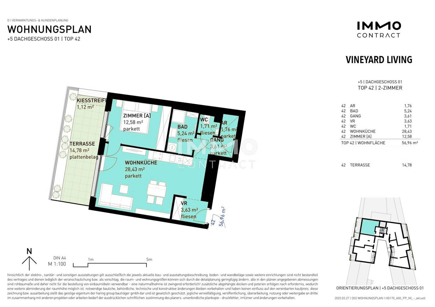 Top Floor Apartment Döbling New Build Terrace