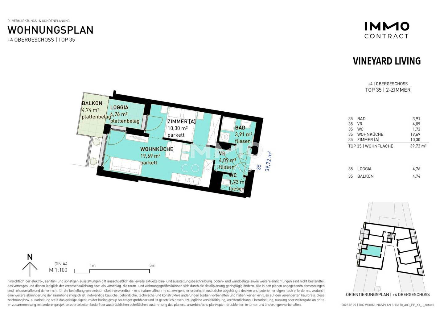 Brand new apartment in Döbling near Nussberg