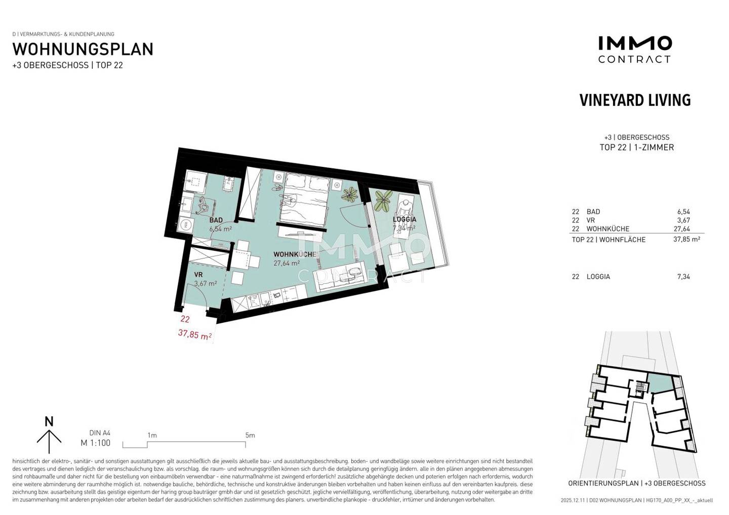 Neubau Wohnung nahe Nussberg mit Loggia