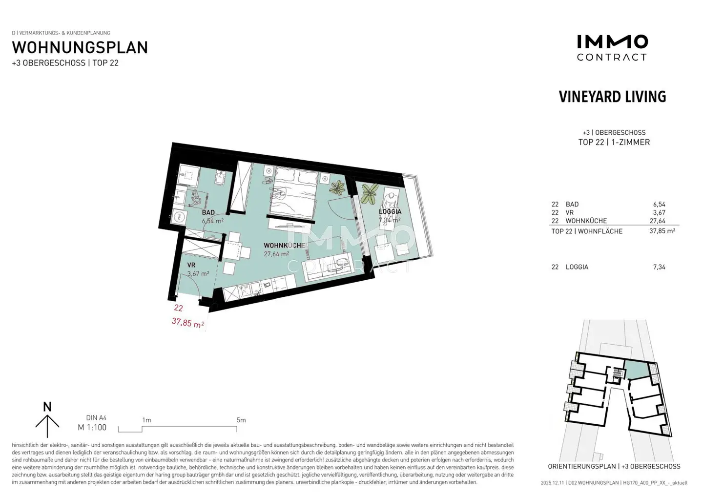 New build apartment near Nussberg with loggia