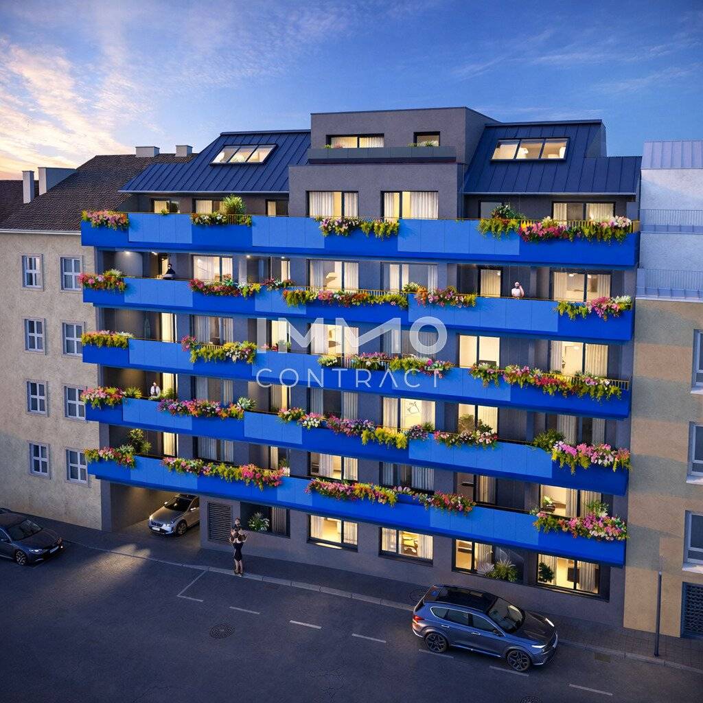 Apartment new build first occupancy loggia near the Danube