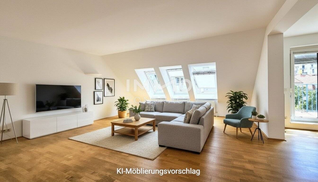 Attic apartment with spacious 143 m² living space