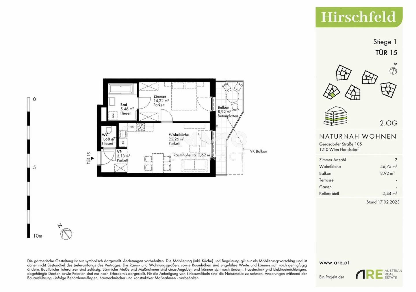 Apartment newly built in green with geothermal