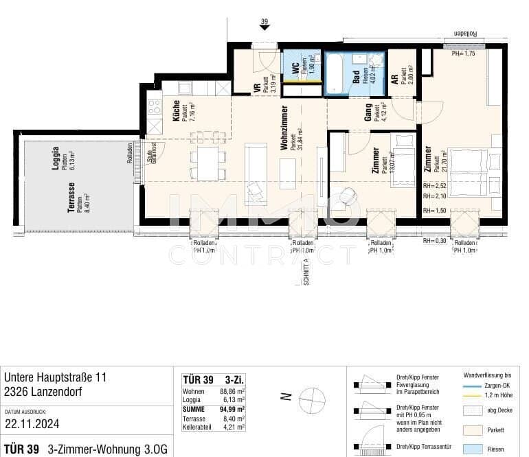3-Room Attic Apartment Lanzendorf