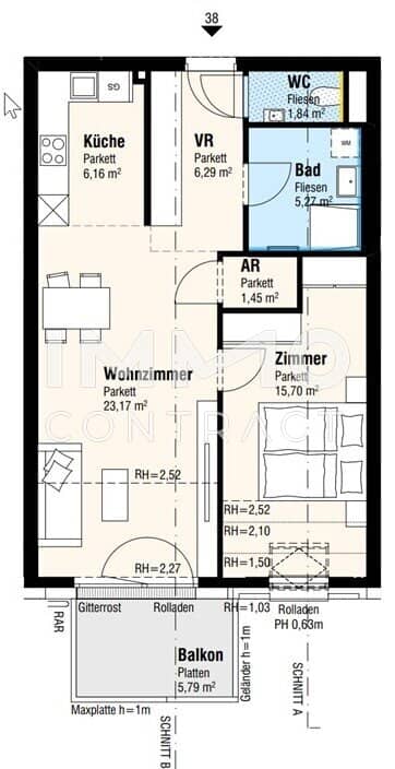 Turnkey 2-Room Flat Lanzendorf