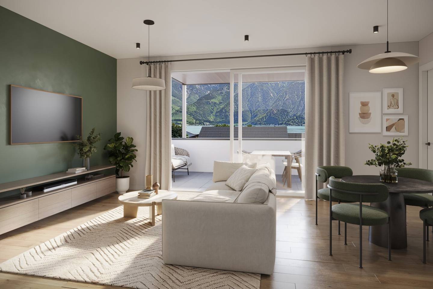 Südbalkon-Wohnung Attersee, 42m²