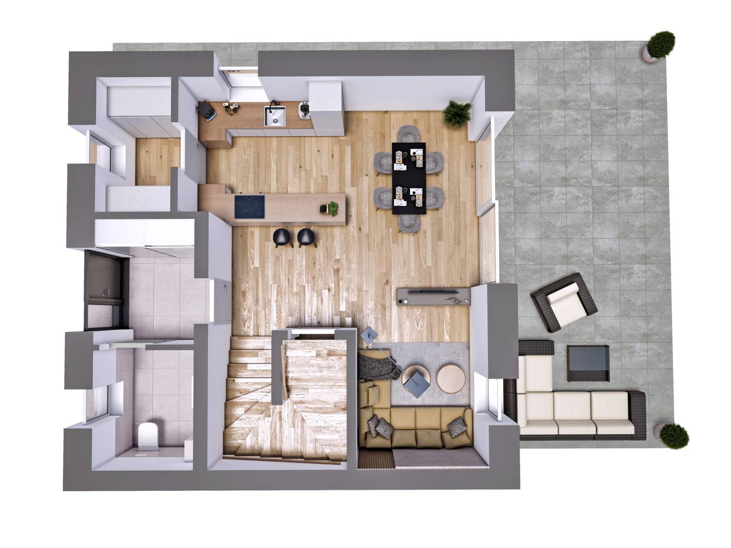 Reihenhaus in St. Willibald, 101 m²