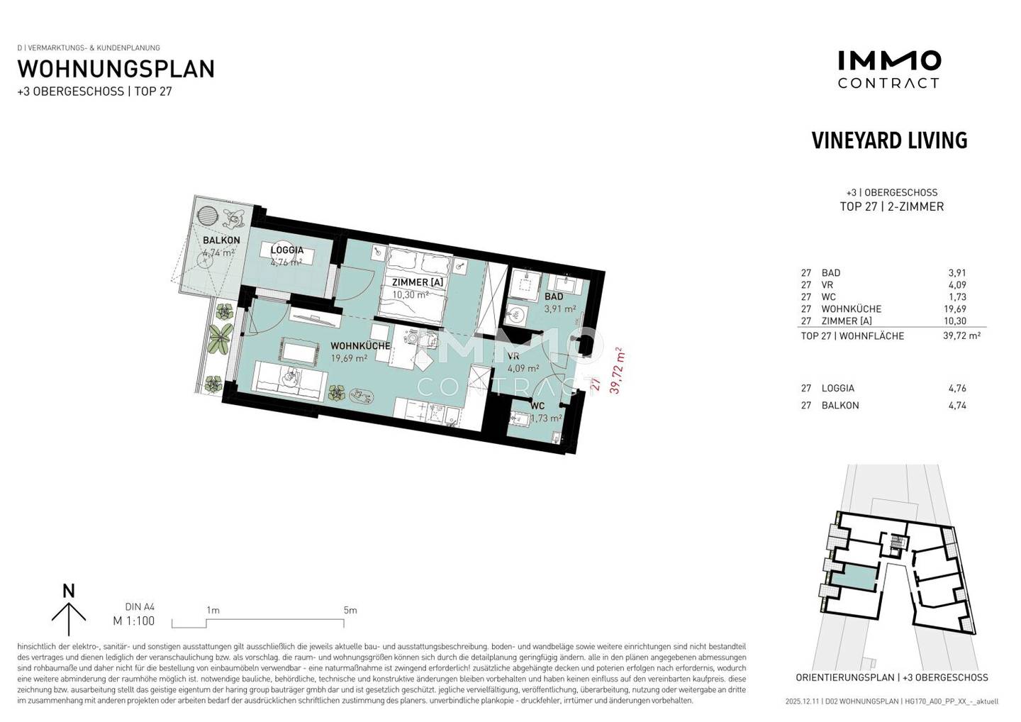 Wohnung Neubau Erstbezug Loggia nahe Nussberg
