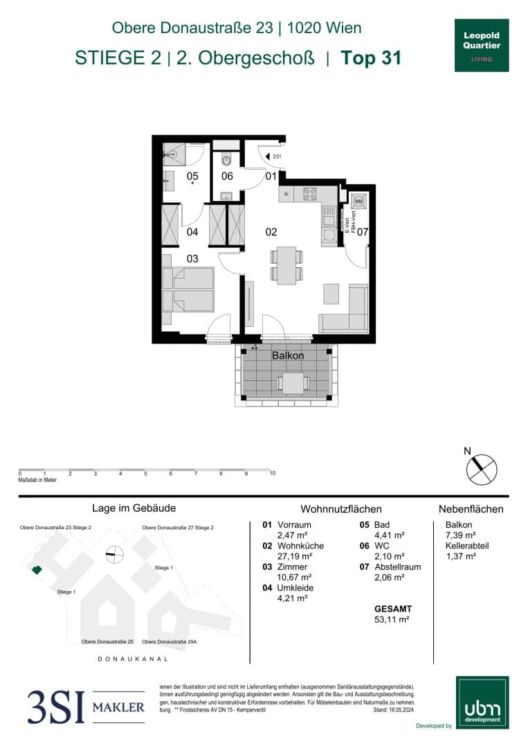2-Room New Build Apartment, 1020 Vienna