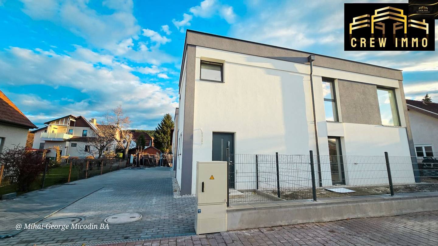 Rent - Modern semi-detached house in Wimpassing, 4 rooms, garden, first occupancy.