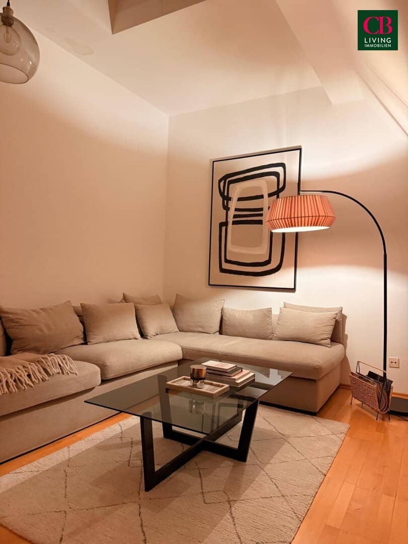 Dachgeschosswohnung with terrace and distant view