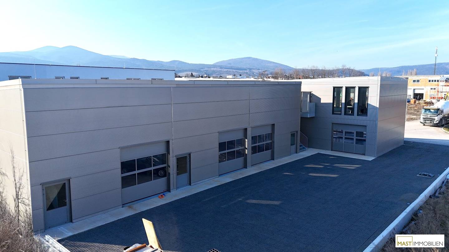 Modern new-build hall with flexible division in Sooß