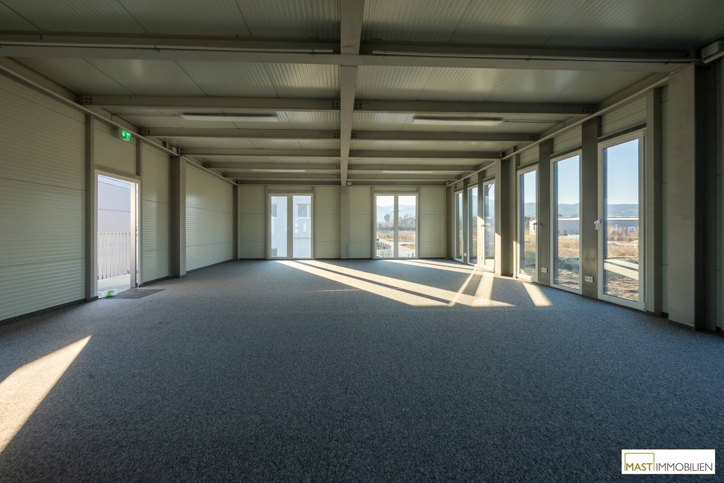 Modern new-build hall with flexible division in Sooß