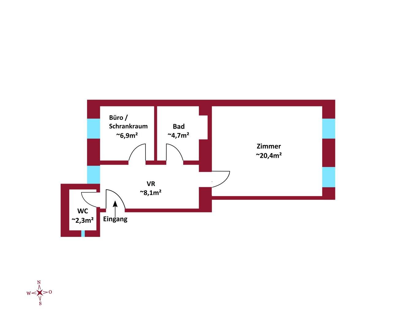 Wohnung near subway short term rental