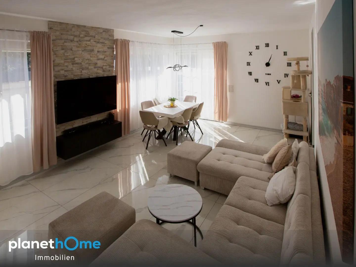 Wohnung mit großem Garten und Südwestterrasse