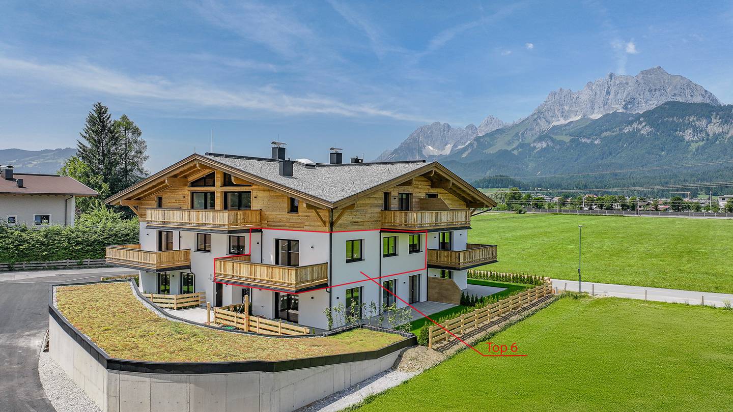 Wohnung Neubau mit Panoramablick auf die Bergwelt