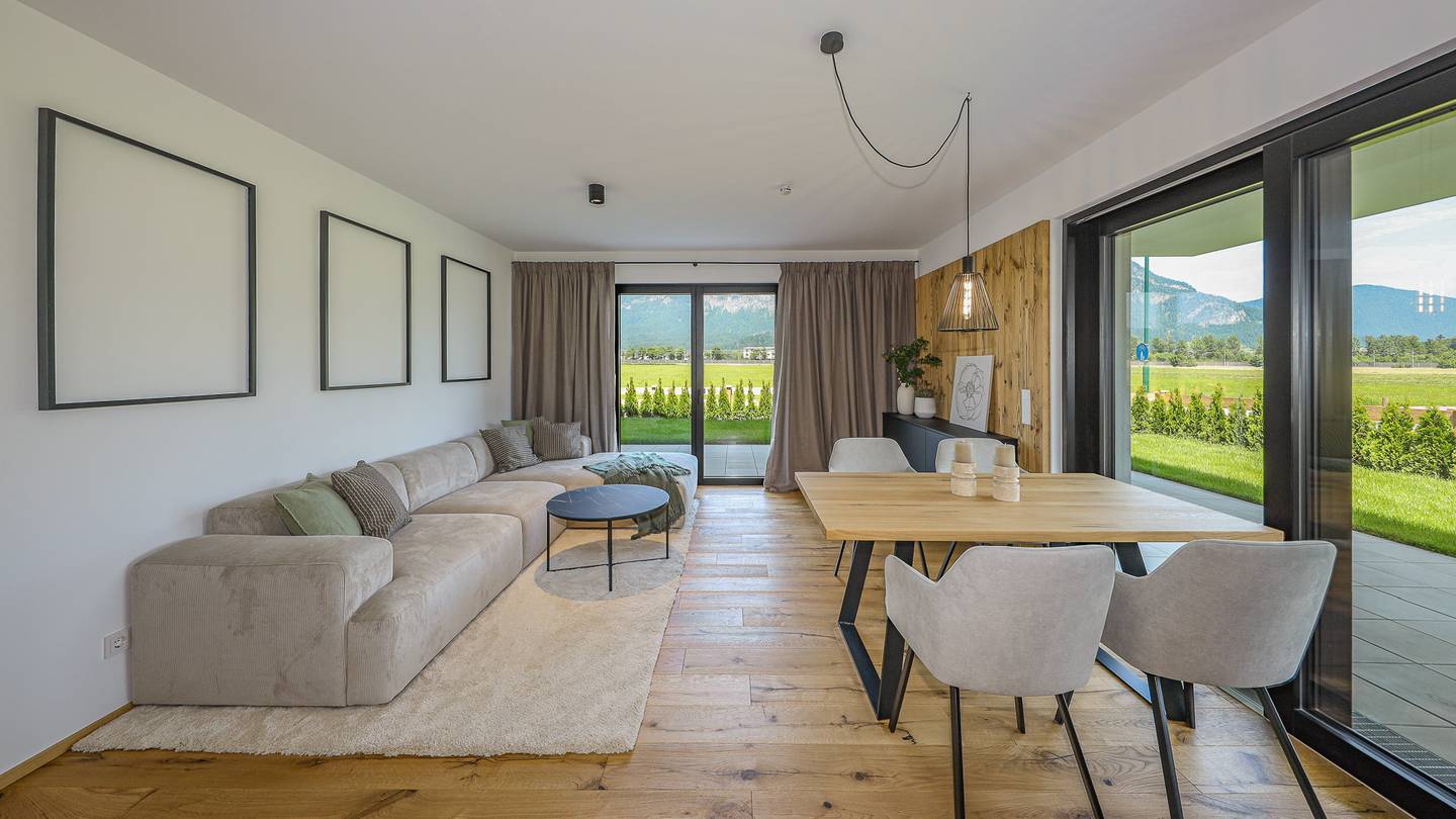 Erdgeschosswohnung Panoramablick Garten