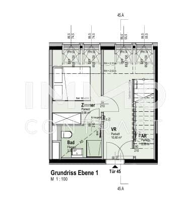Top floor apartment near Old Danube with terrace