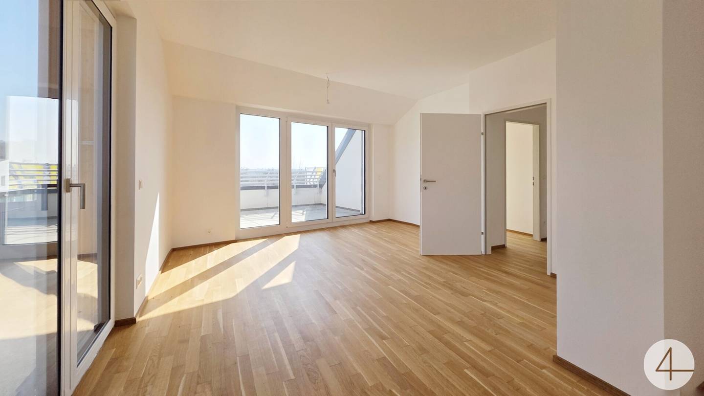 Dachgeschosswohnung Anlegerobjekt Kirchberg am Wagram Terrasse