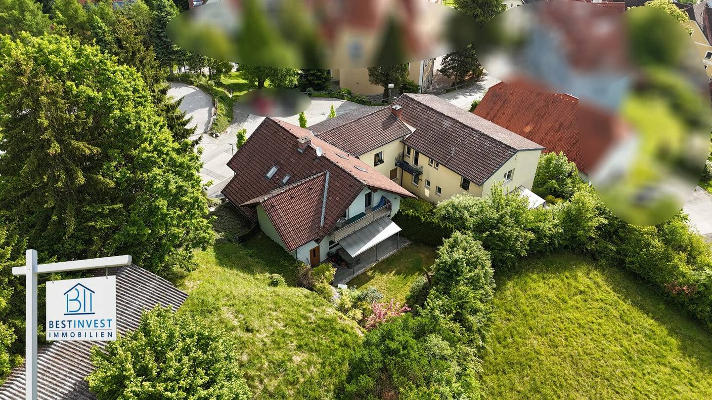 Rented apartment building with additional building land