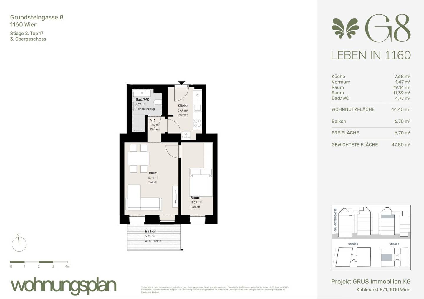 Renovated historic apartment with balcony