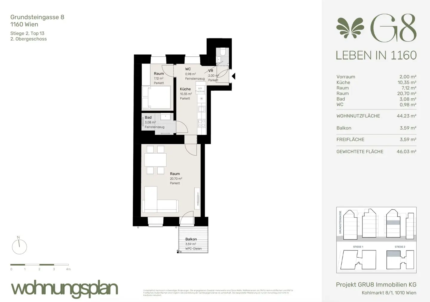 Erstbezug Etagenwohnung mit Balkon