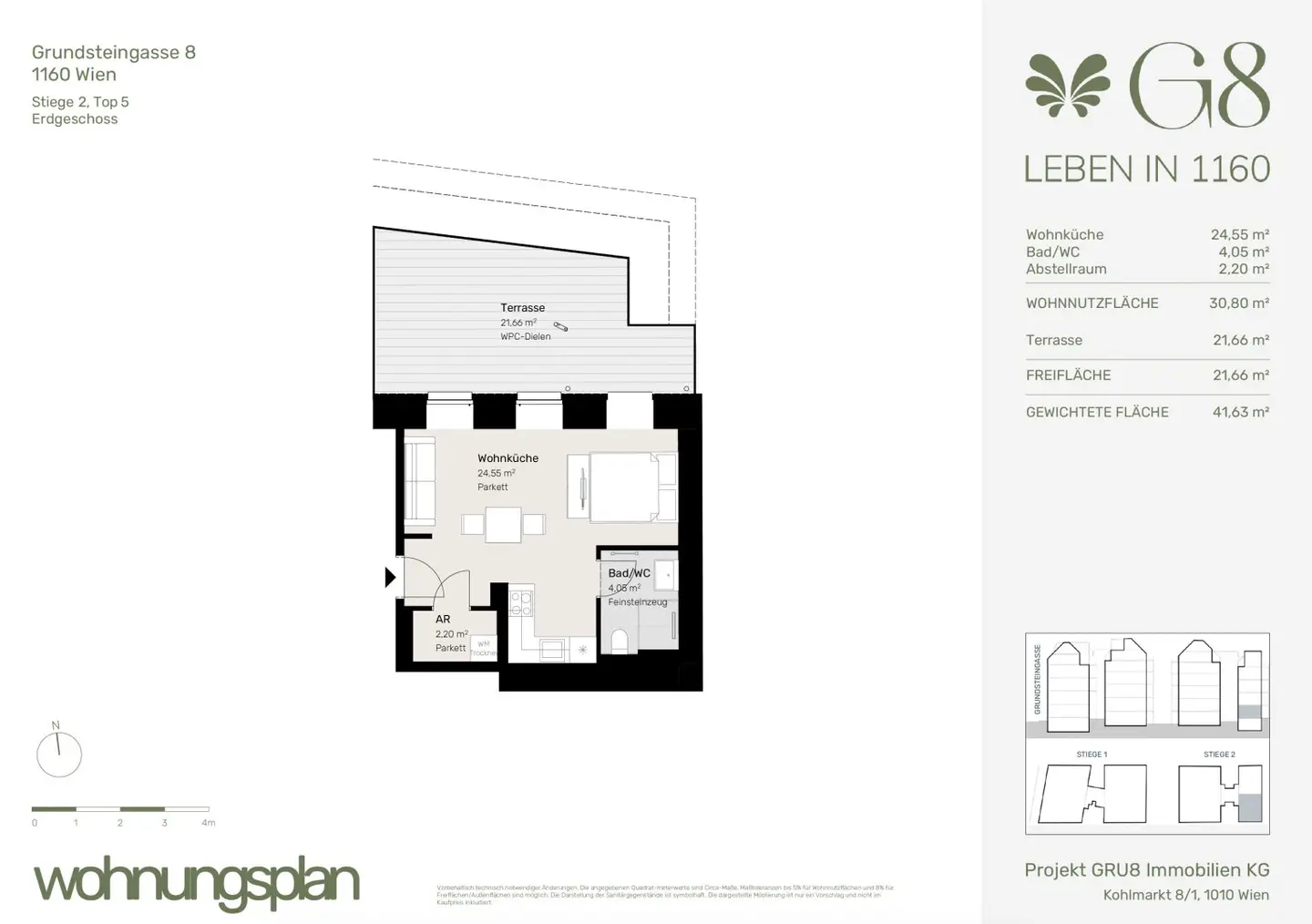 Erdgeschosswohnung mit Terrasse Altbaustil