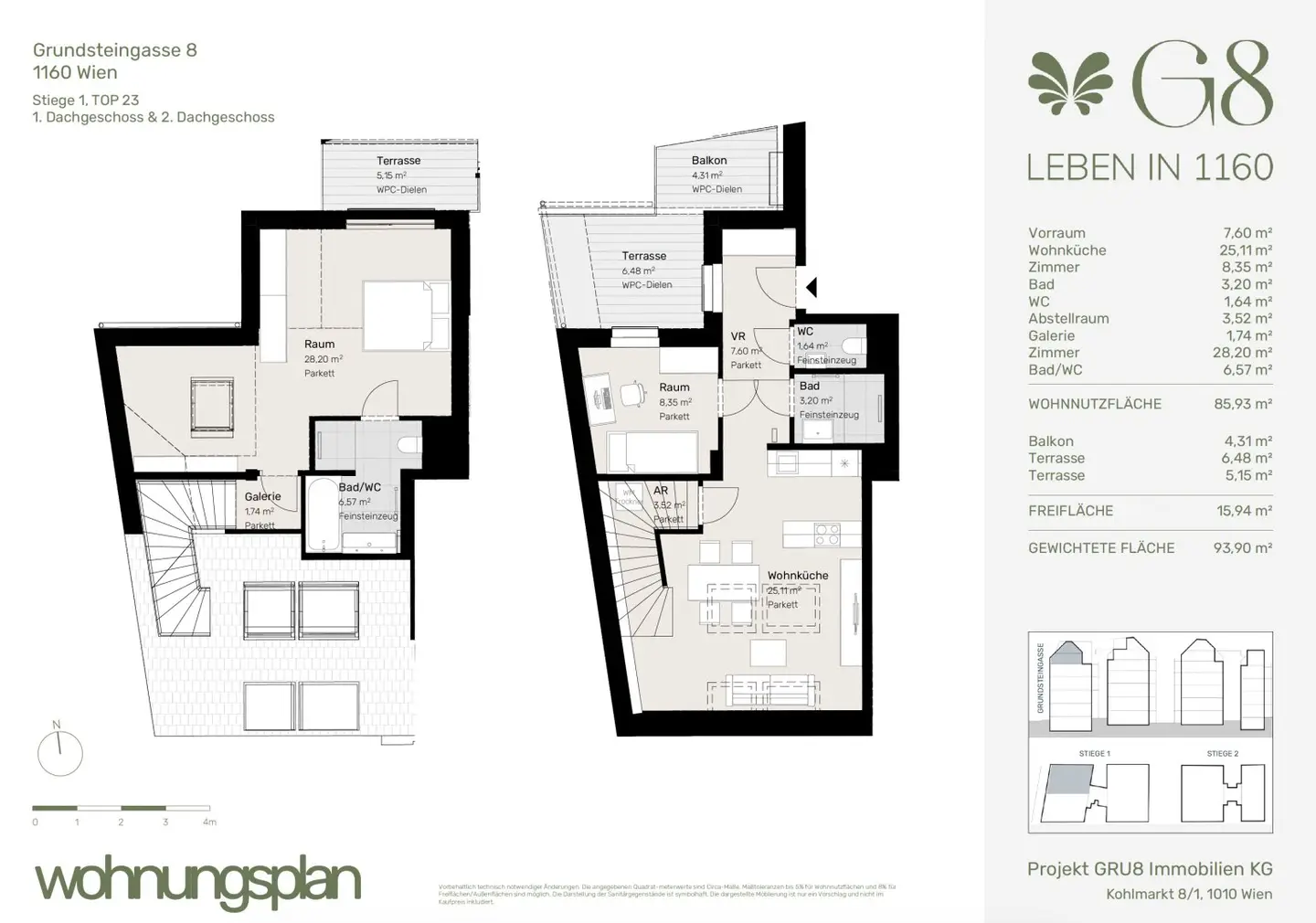 Dachgeschosswohnung First occupancy Ottakring