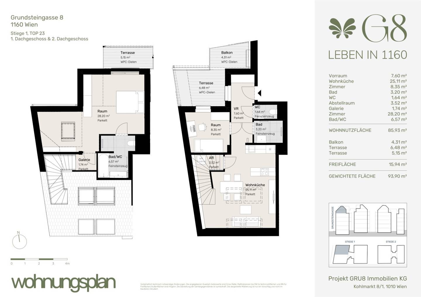 Dachgeschosswohnung First occupancy Ottakring