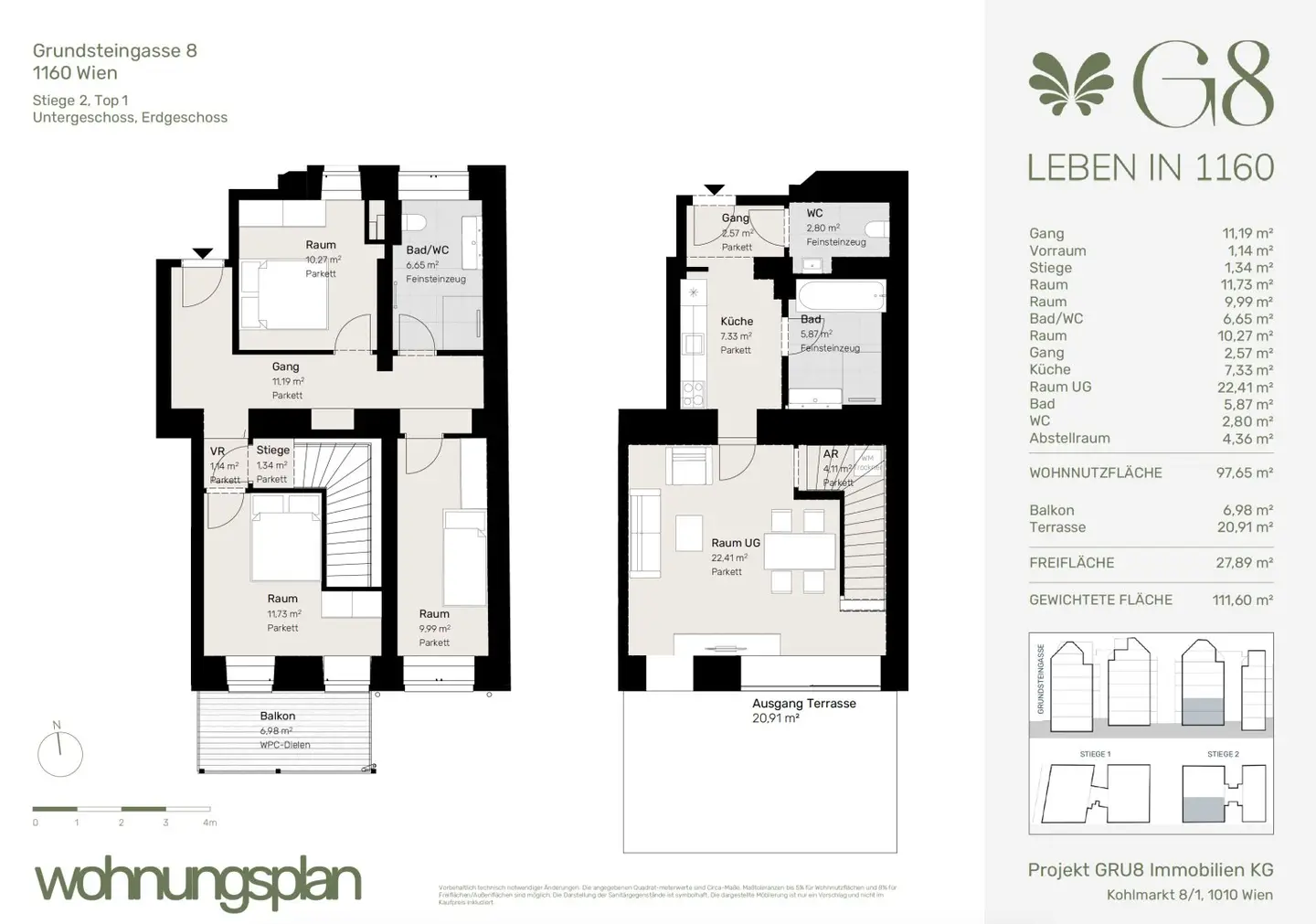 Erdgeschosswohnung Balkon nahe Brunnenmarkt