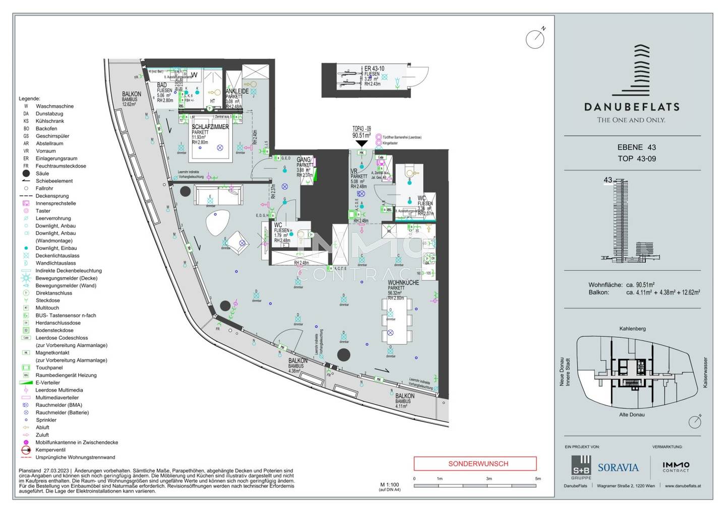 Apartment with Danube view Danubeflats first occupancy
