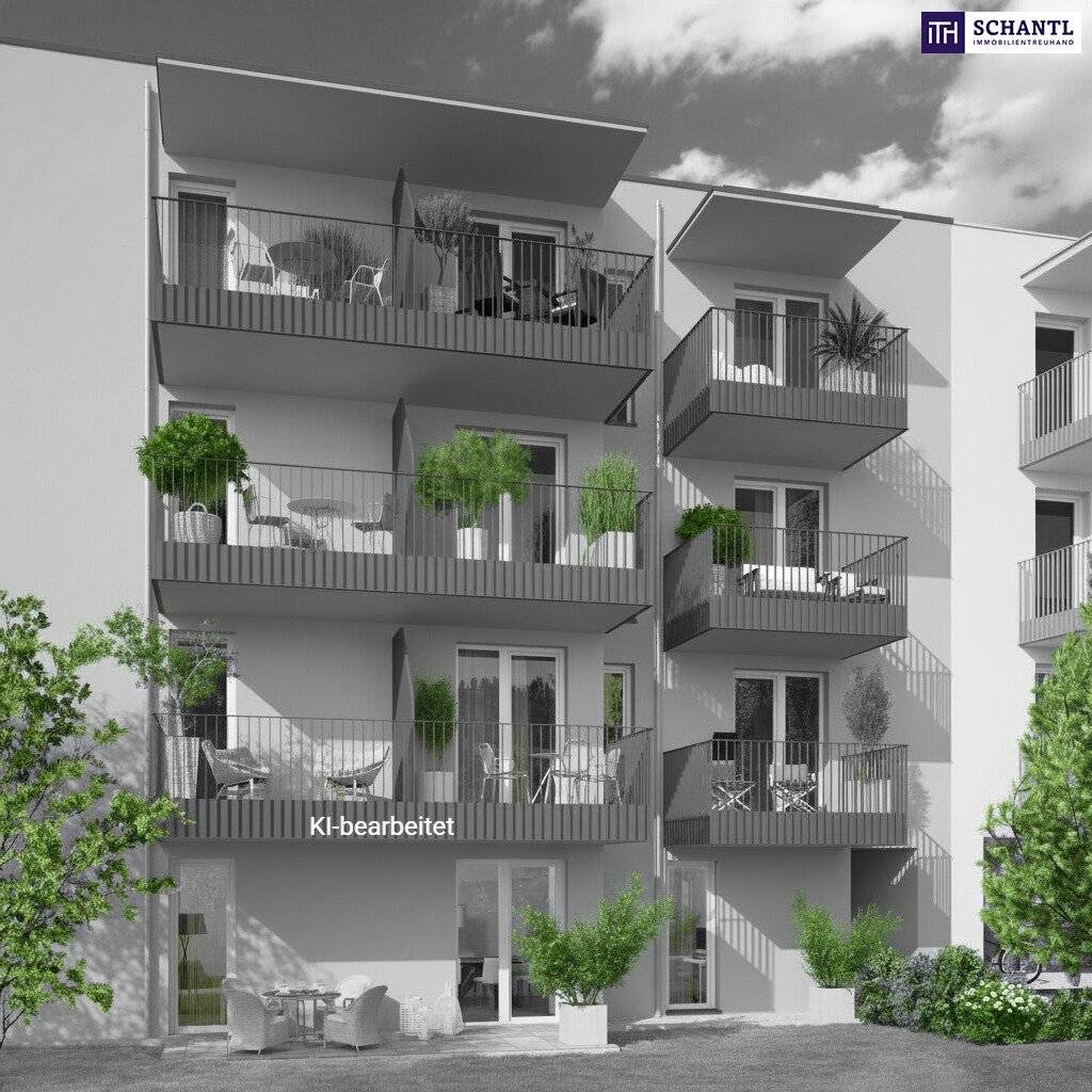 New-build apartment with 58 m² terrace and southwest orientation in Jakomini