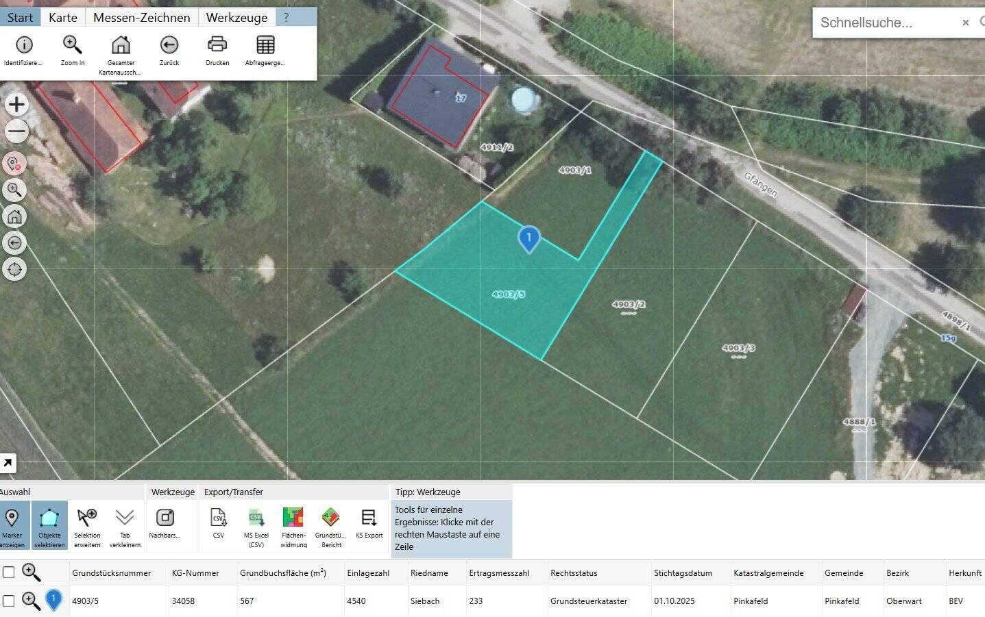 Baugrundstück Pinkafeld, 567m²