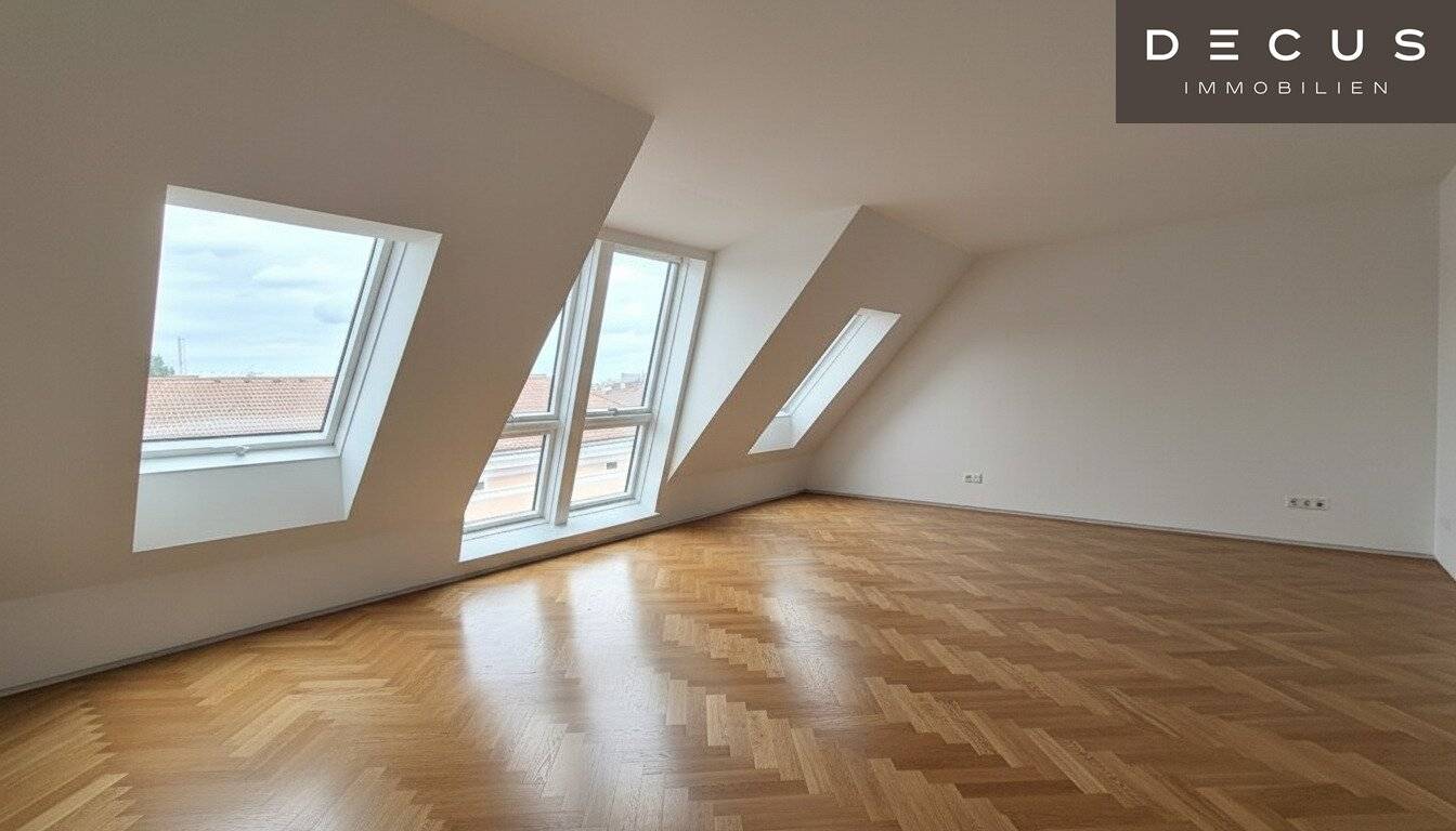 Dachgeschosswohnung mit Dachterrasse und Blick ins Stadtzentrum