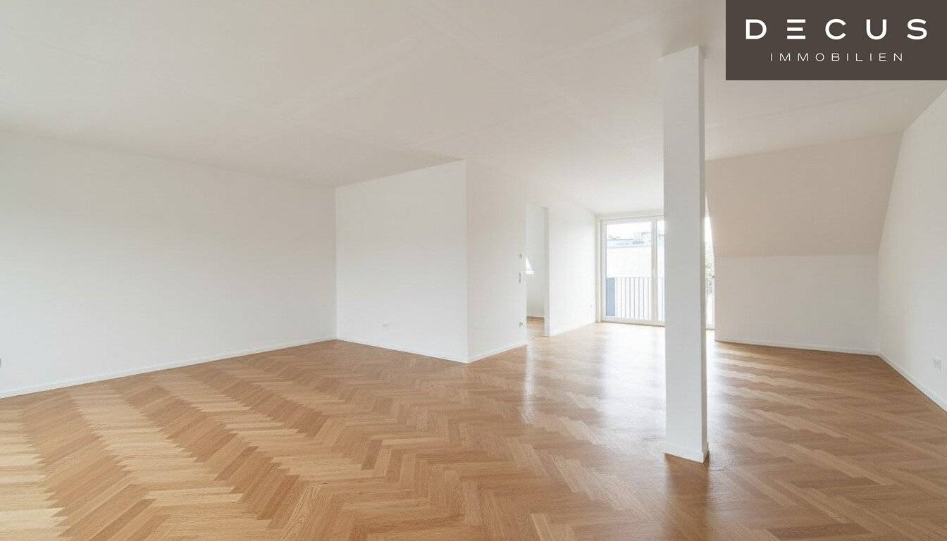 Dachgeschosswohnung mit Dachterrasse und Blick ins Stadtzentrum