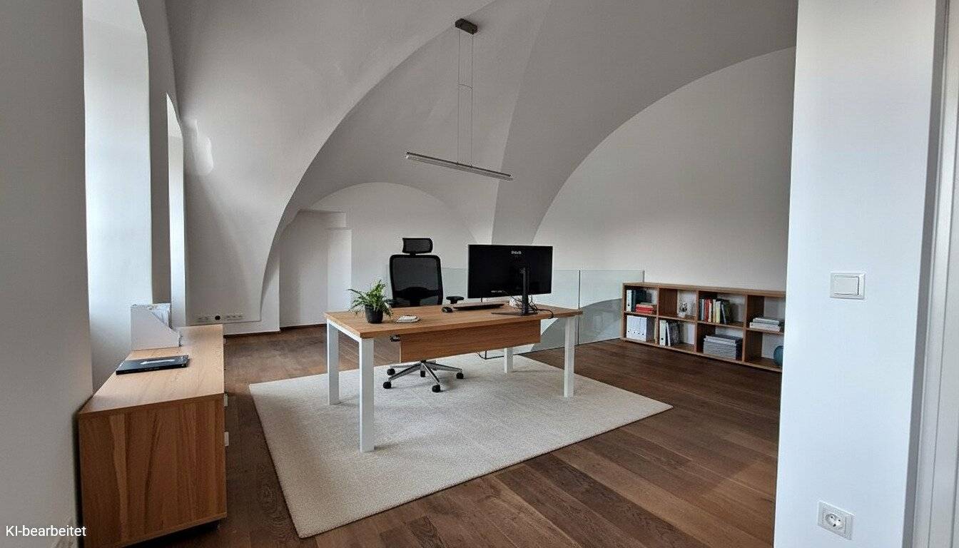 Office with Gallery in Old Building